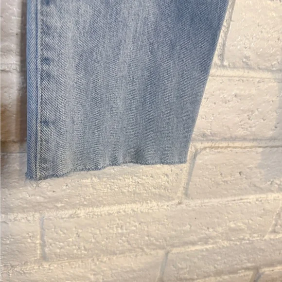 Hollister Distressed Light Blue Straight Leg Jeans - Picture 4 of 5